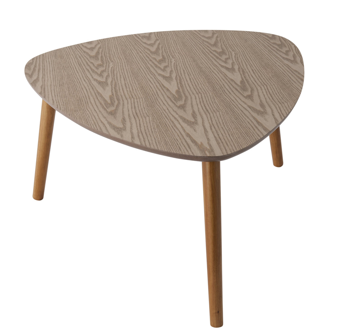 Set van drie Agnes bijzettafels met diverse afmetingen en tafelbladen van 18 mm dik MDF, geschikt voor moderne interieurs.