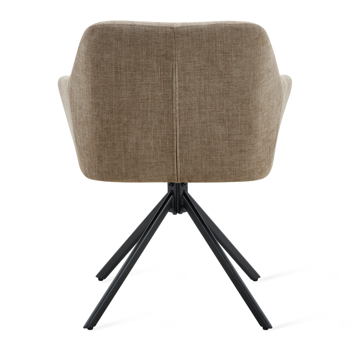 Draaibare Eetkamerstoel Jay - 180° Auto-Return - Stof Taupe