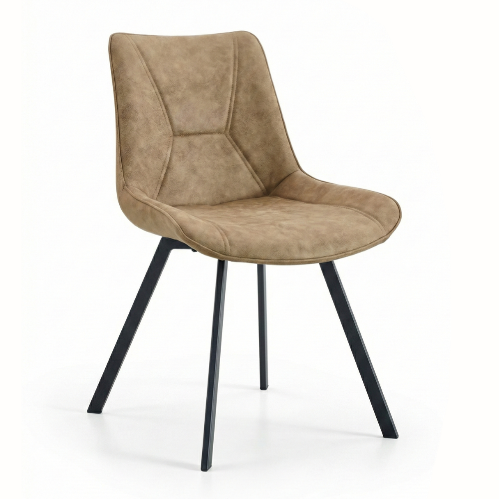 Eetkamerstoel Luna - Microvezel Taupe