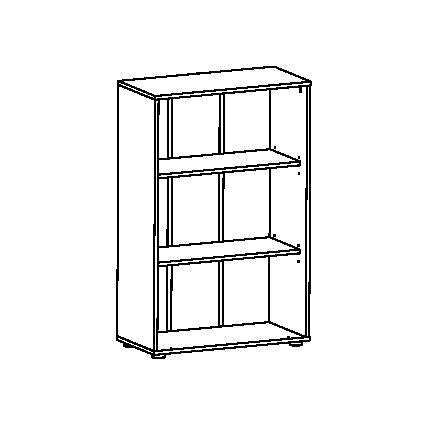 Kast Met 2 Schuifdeuren in zwart-wit schets, eigentijdse stijl, met 2 verstelbare planken en schuifdeuren voor optimale opslag. Geschikt voor elke woonruimte.