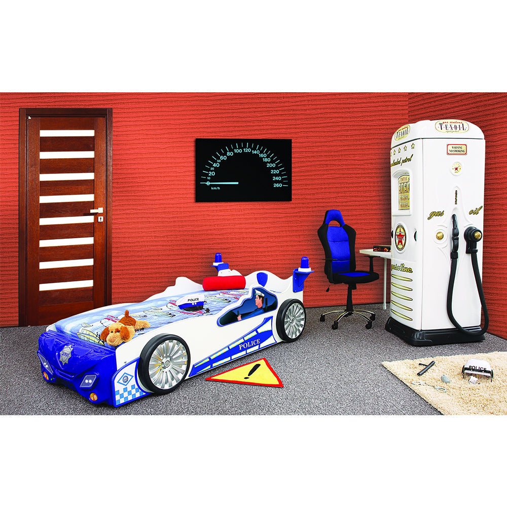 Kinderbed politie auto 220×140 – Wit