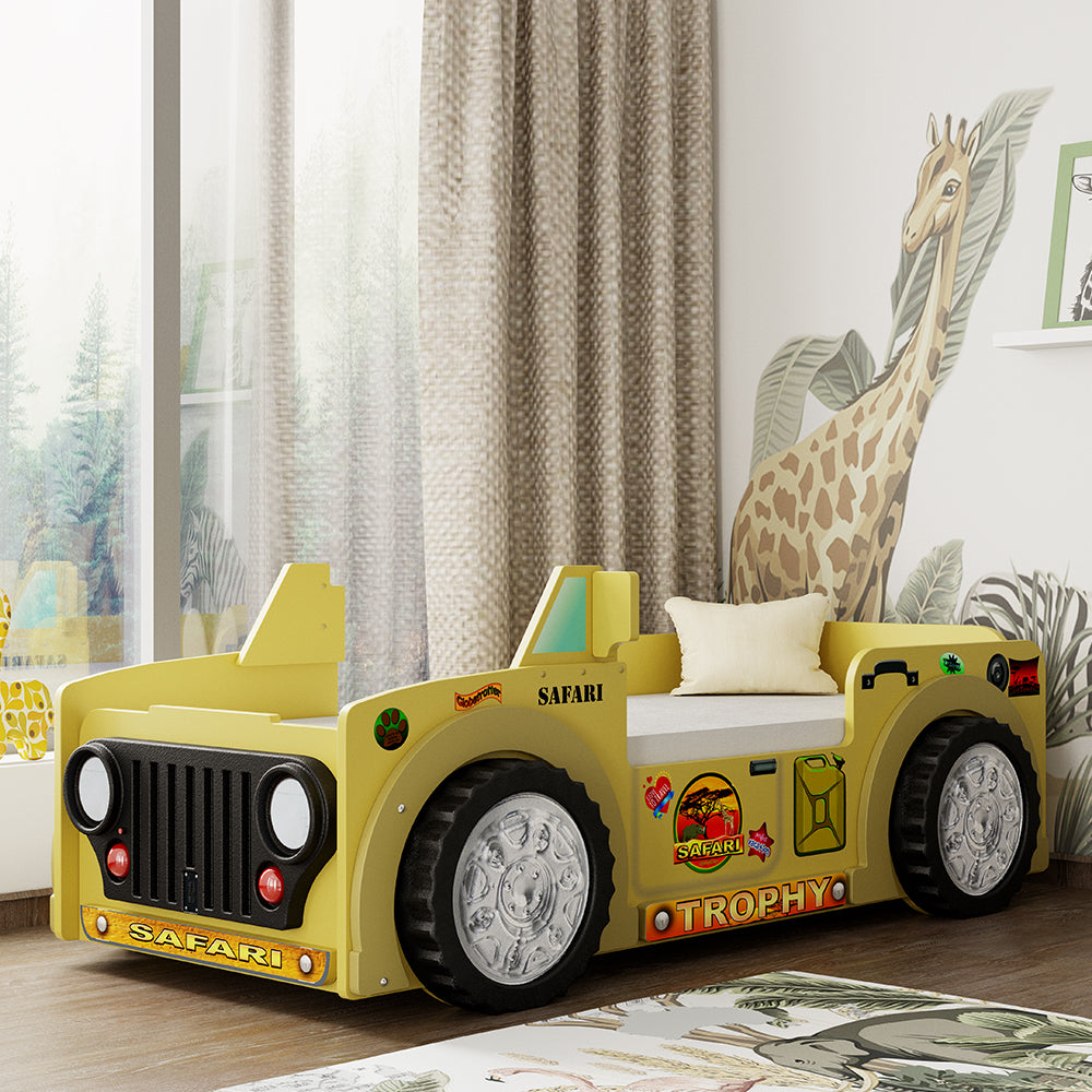 Safari truck kinderbed beige