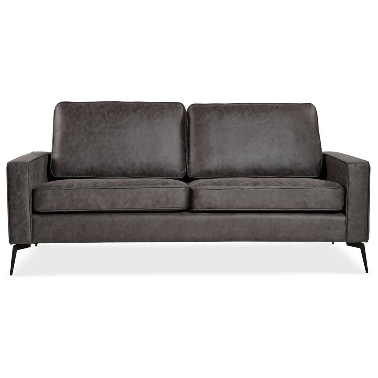 2-Zits Bank Nina - Microleder Antraciet
