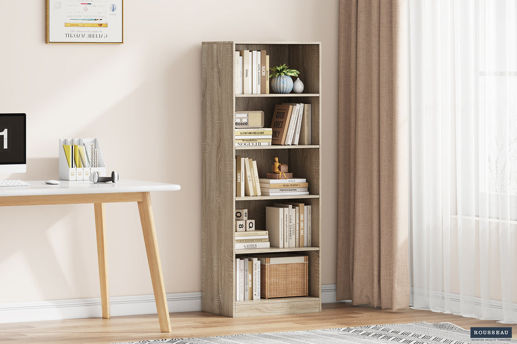 Boekenkast 'Space' 4 legplanken Sonoma