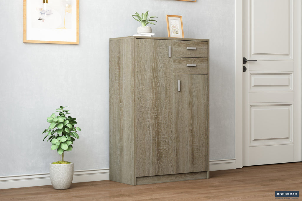 Dressoir Kast 'Space' 2 Deuren 2 Laden Sonoma