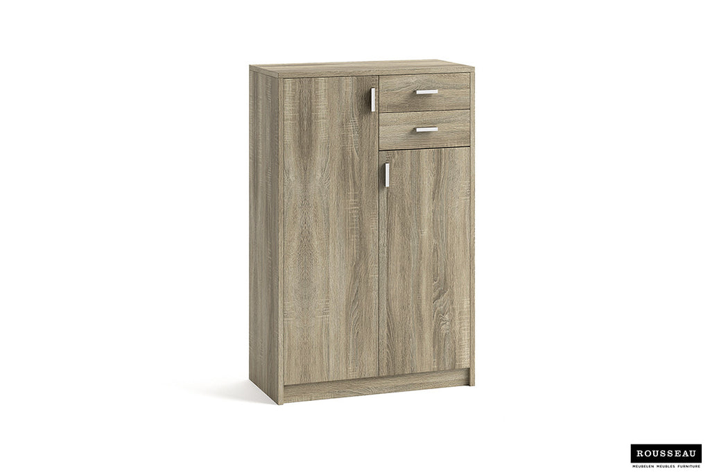 Dressoir Kast 'Space' 2 Deuren 2 Laden Sonoma
