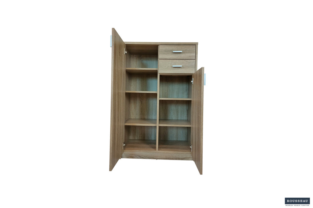 Dressoir Kast 'Space' 2 Deuren 2 Laden Sonoma