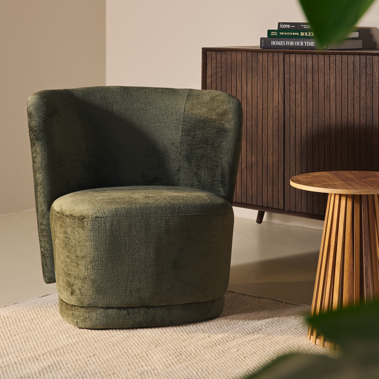 Fauteuil Clint - Como Stof Vintage Groen