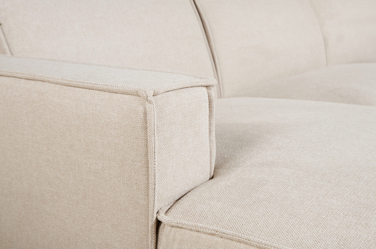 Hoekbank Kato - Linnen Beige, Hoek Links