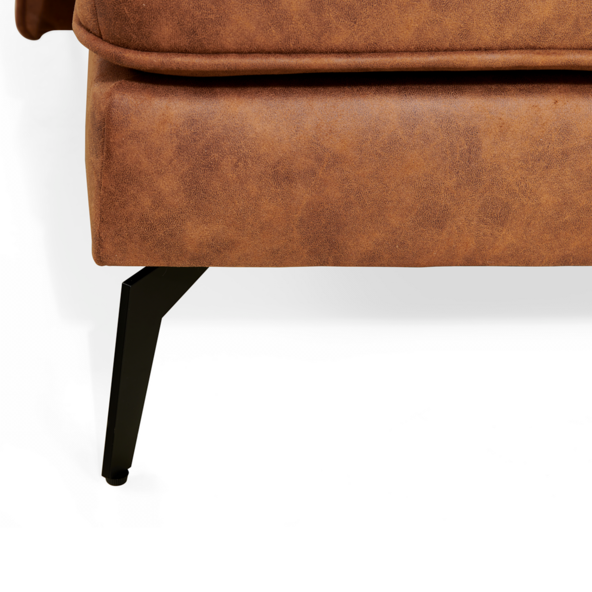 Hoekbank Jack - Microleder Cognac, Hoek Wisselbaar
