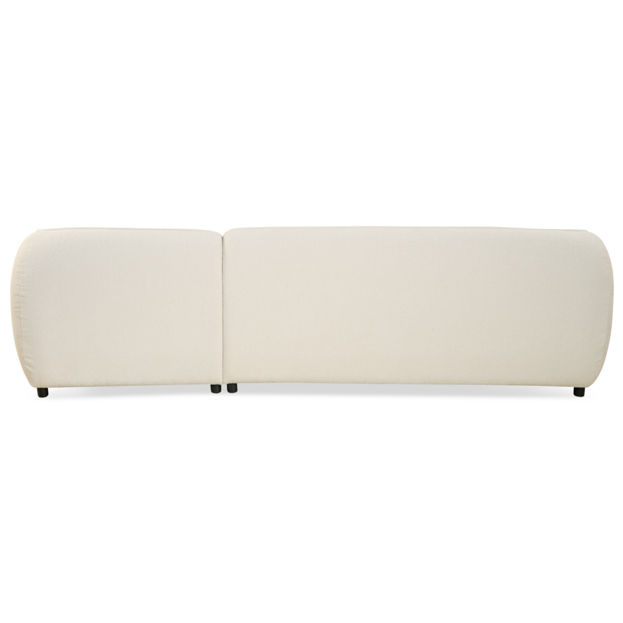 Hoekbank Leo - Bouclé Beige, Hoek Rechts