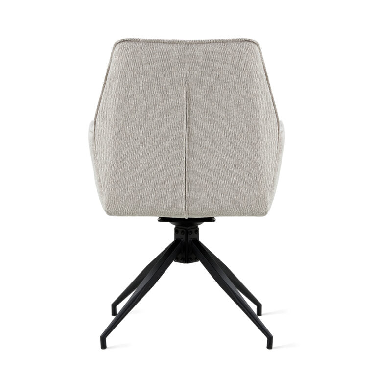 Draaibare Eetkamerstoel Jenn - 180° Auto-Return - Linnen Beige