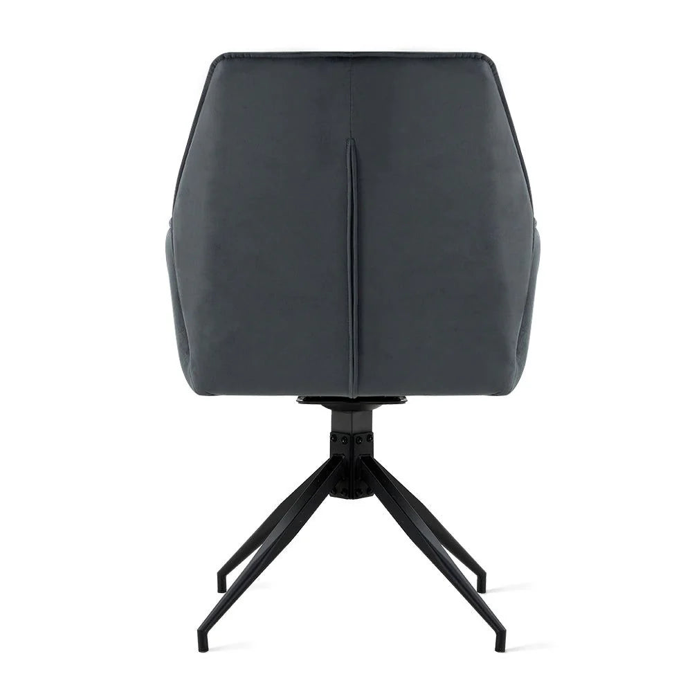 Draaibare Eetkamerstoel Jenn - 180° Auto-Return - Velvet Antraciet