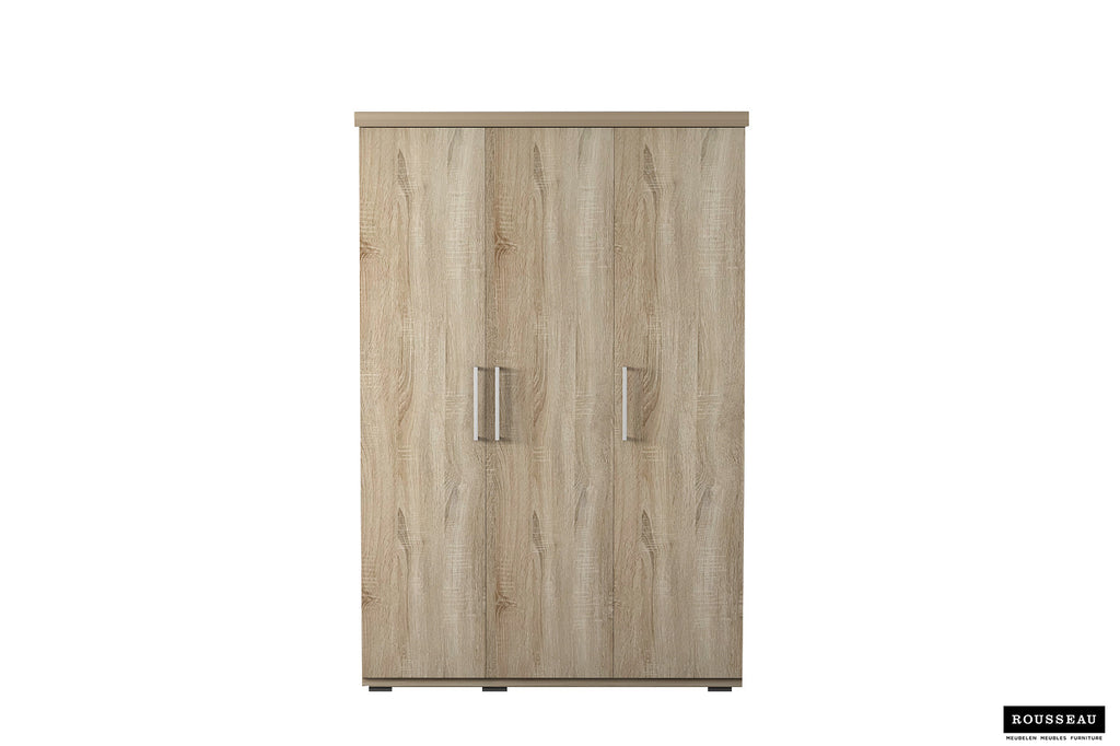 Kledingkast 'Mike' 3 Deuren Sonoma