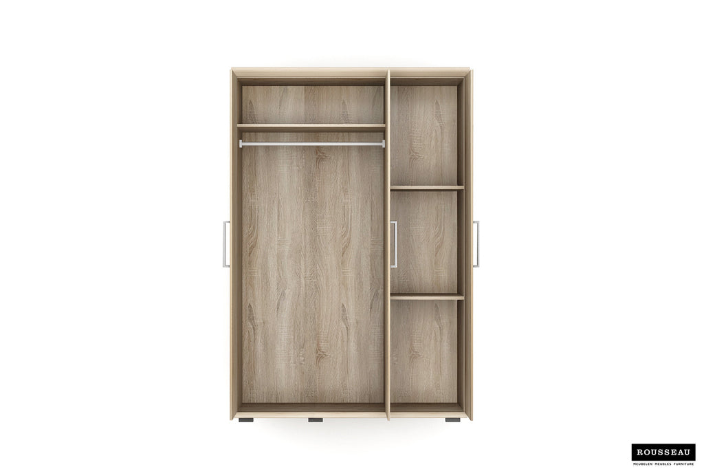 Kledingkast 'Mike' 3 Deuren Sonoma