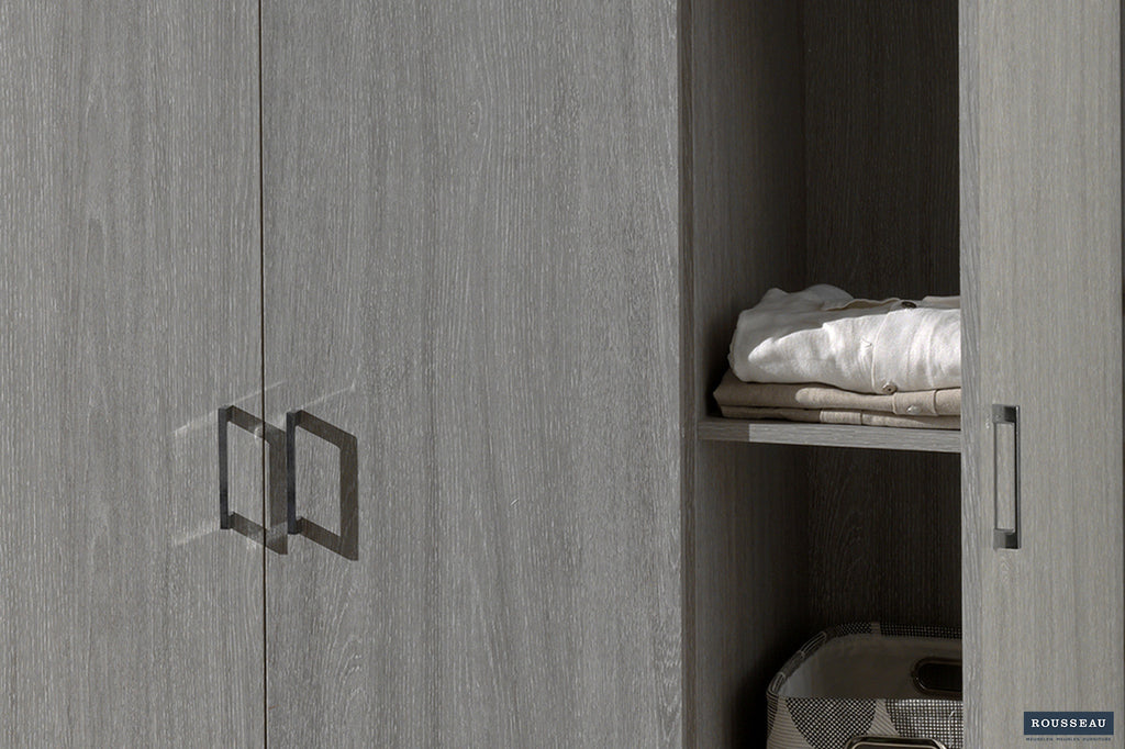 Kledingkast 'Ray' 3 Deuren Grijze Eik