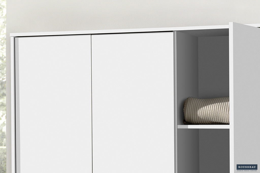 Kledingkast 'Ray' 3 Deuren Wit