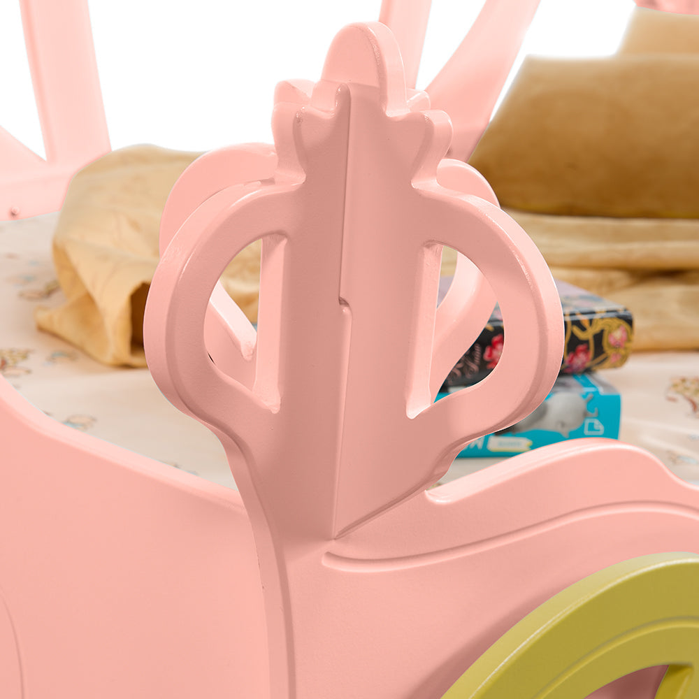 roze kinderbed met princessen thema