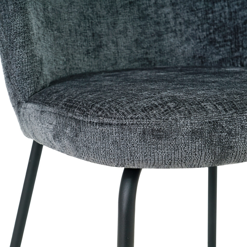 Eetkamerstoel Leia – Stof Antraciet