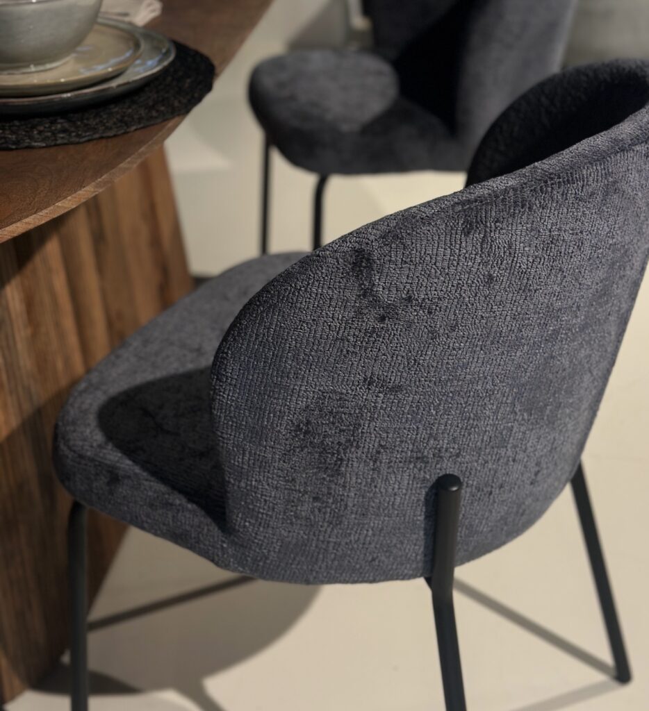 Eetkamerstoel Leia – Stof Antraciet
