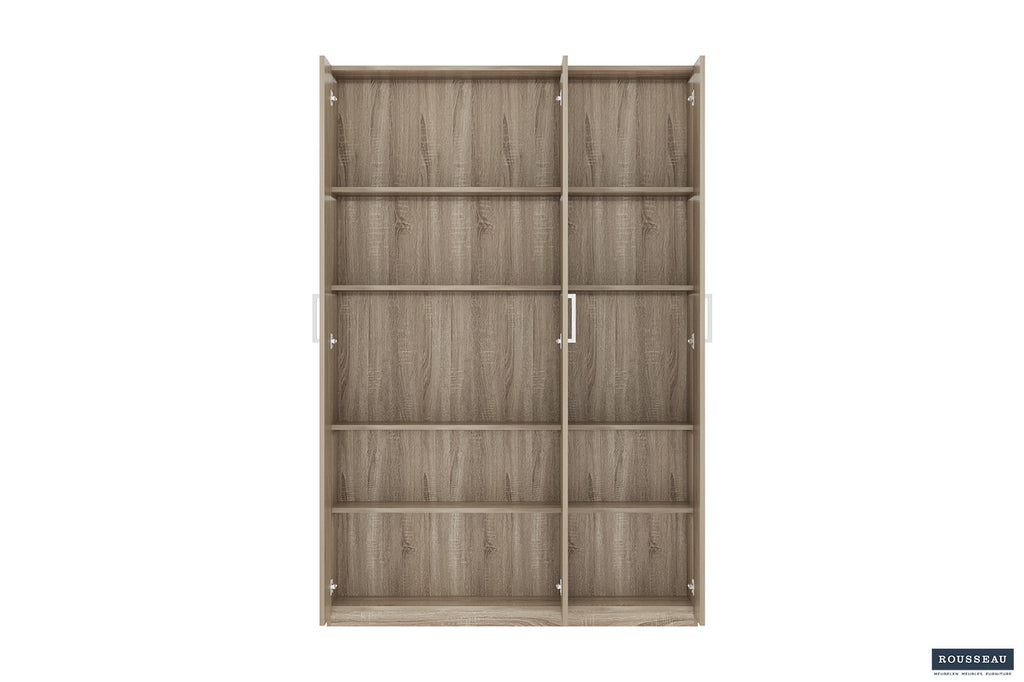 Opbergkast 'Mike' 120 cm 3 deuren Sonoma