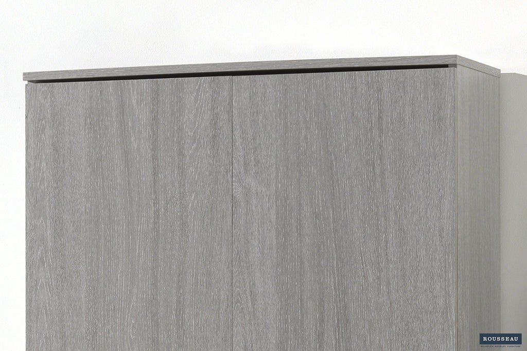 Opbergkast 'Ray' 2 deuren en 4 legplanken Grijze Eik