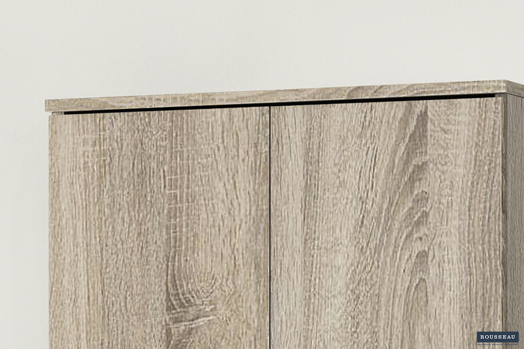 Opbergkast 'Ray' 2 deuren en 4 legplanken Sonoma