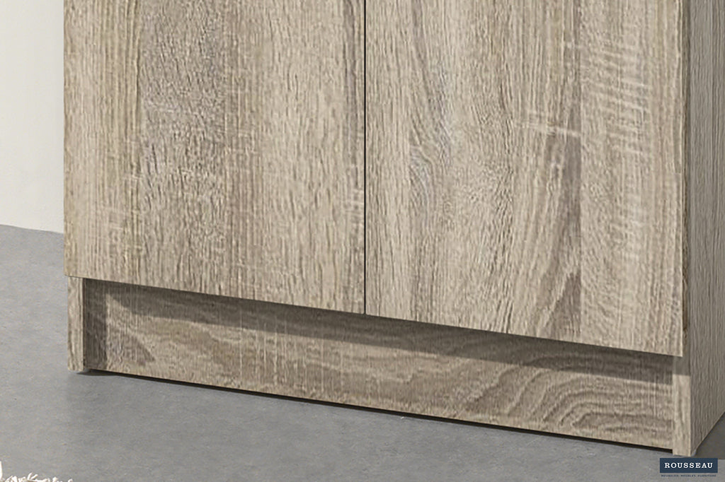 Opbergkast 'Ray' 2 deuren en 4 legplanken Sonoma