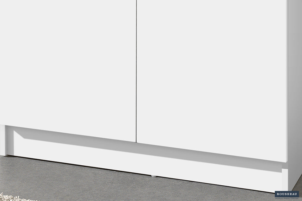 Opbergkast 'Ray' 2 deuren en 4 legplanken Wit