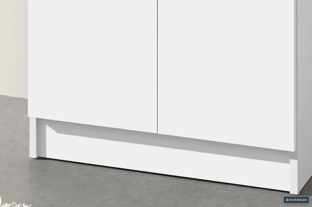 Opbergkast 'Ray' 2 deuren en 4 legplanken Wit