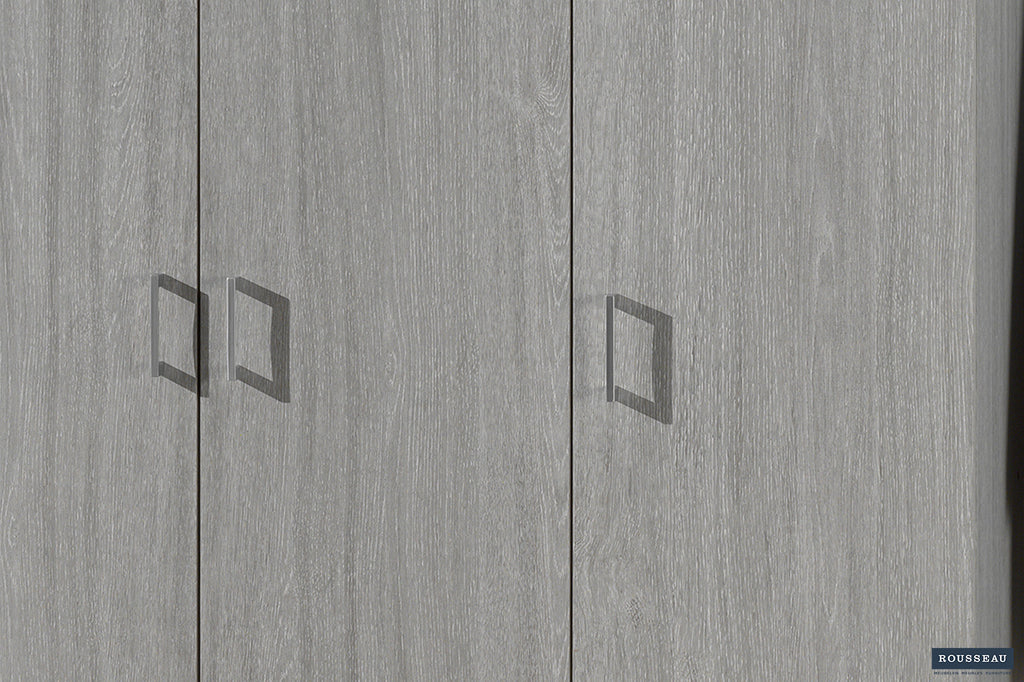 Opbergkast 'Ray' 3 deuren en 4 legplanken Grijze Eik