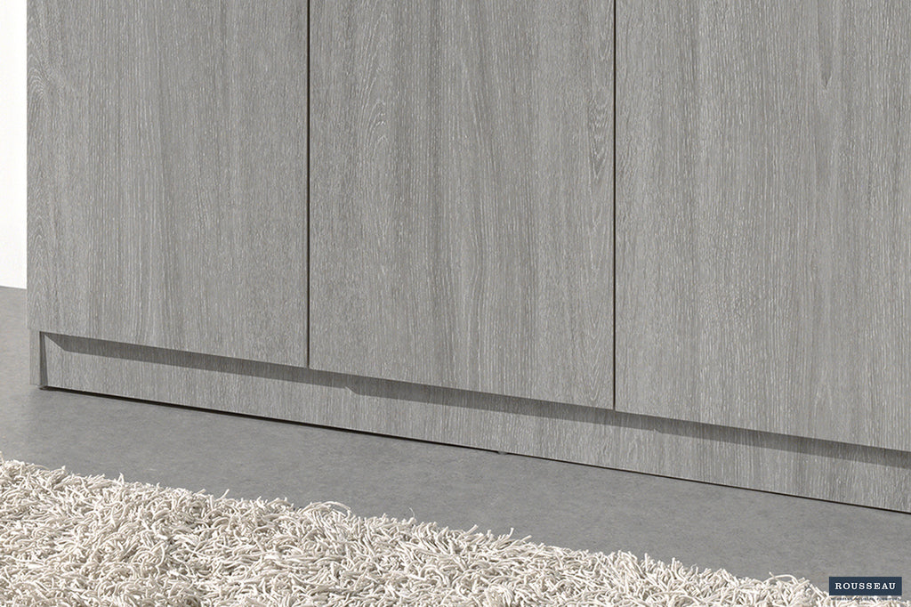 Opbergkast 'Ray' 3 deuren en 4 legplanken Grijze Eik