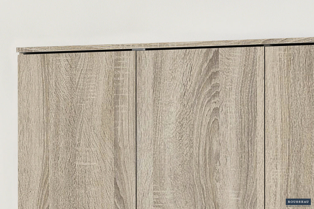 Opbergkast 'Ray' 3 deuren en 4 legplanken Sonoma