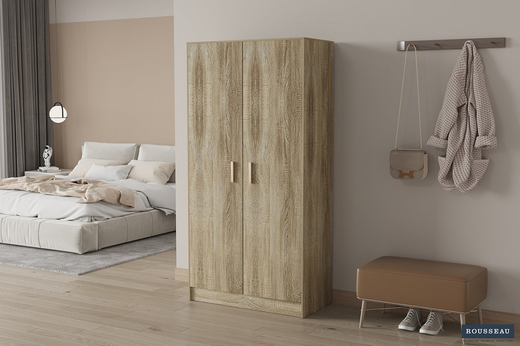 Opbergkast 'Space' 2 deuren en 4 legplanken Sonoma