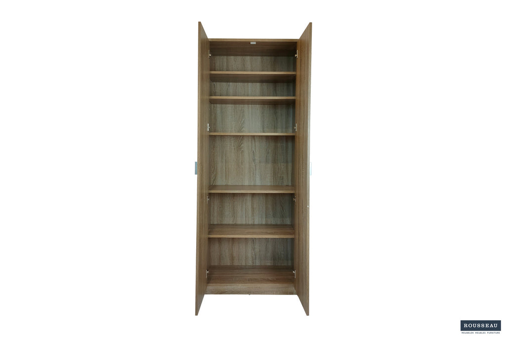 Opbergkast 'Space' 2 deuren en 5 legplanken Sonoma