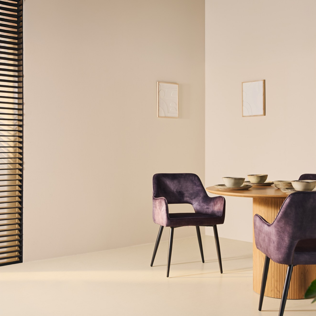 Eetkamerstoel Raisa – Velvet Antraciet