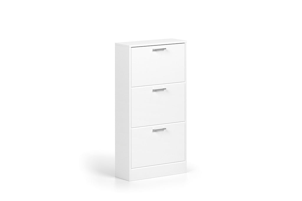 Schoenenkast 'Carini' 3 Laden Wit
