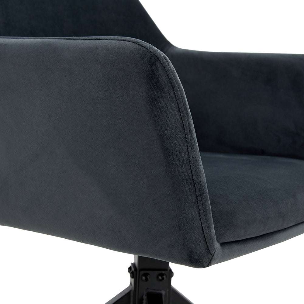 Draaibare Eetkamerstoel Tove - 180° Auto-Return - Velvet Antraciet