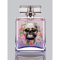 Glasschilderij 60×80cm Prada parfum abstract