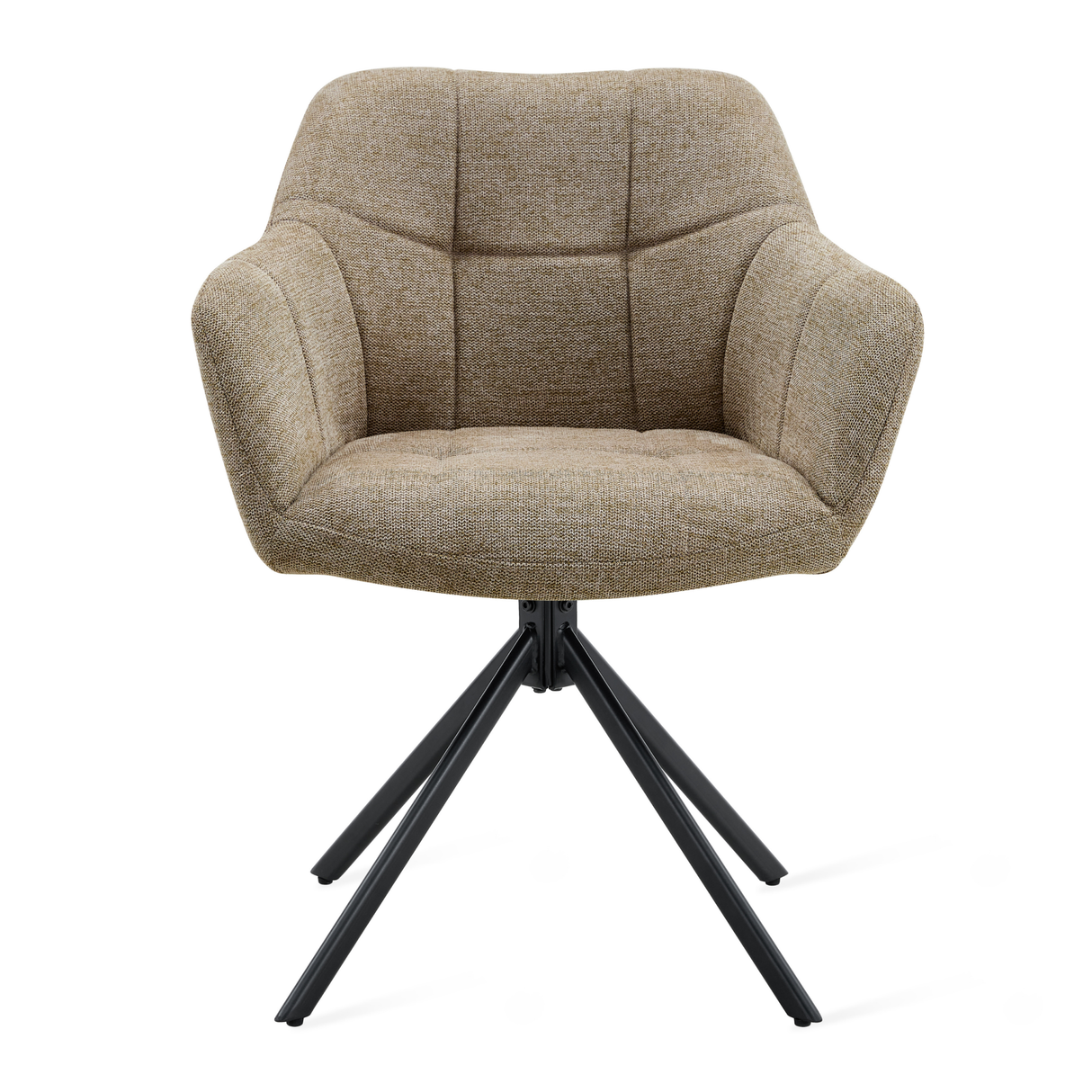 Draaibare Eetkamerstoel Jay - 180° Auto-Return - Linnen Taupe