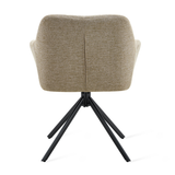 Draaibare Eetkamerstoel Jay - 180° Auto-Return - Linnen Taupe