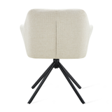 Draaibare Eetkamerstoel Jay - 180° Auto-Return - Linnen Beige