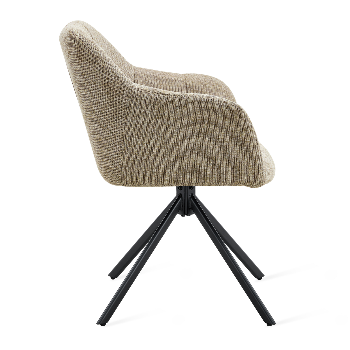 Draaibare Eetkamerstoel Jay - 180° Auto-Return - Linnen Taupe