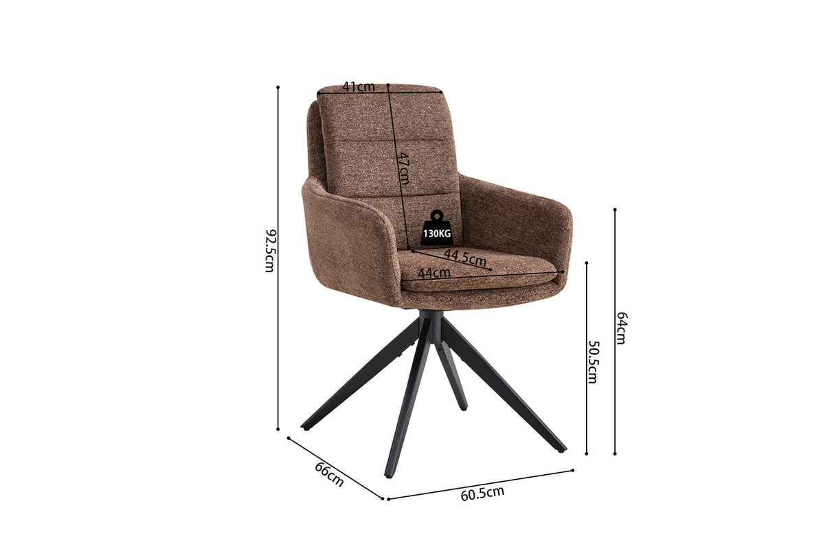 Stoel 'Lars' - Bruin