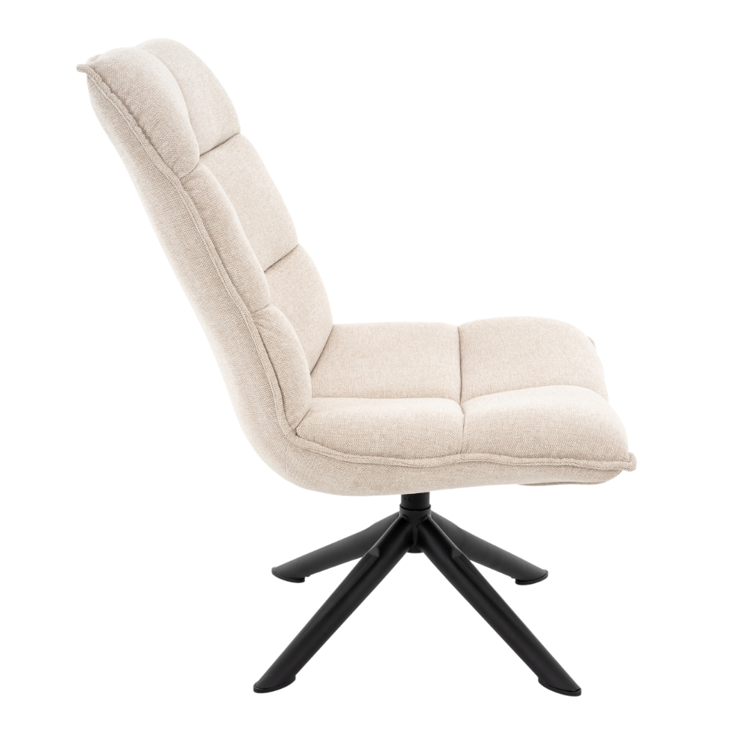 Draaifauteuil Luke – Linnen Beige