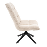 Draaifauteuil Luke – Linnen Beige