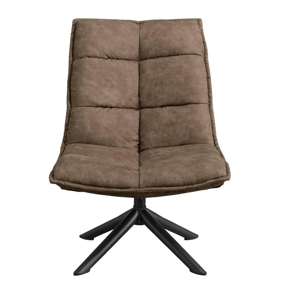 Draaifauteuil Luke – Microleder Taupe
