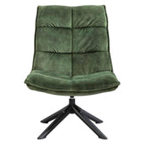 Draaifauteuil Luke – Velvet Mosgroen