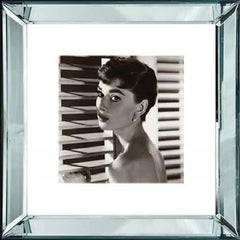 Spiegellijst 50x50cm Audrey Hepburn shutters