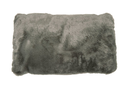 Groen schommelstoel-kussentje van imitatiebont, perfect voor comfort en ondersteuning tijdens het schommelen, met afneembare en wasbare hoes.